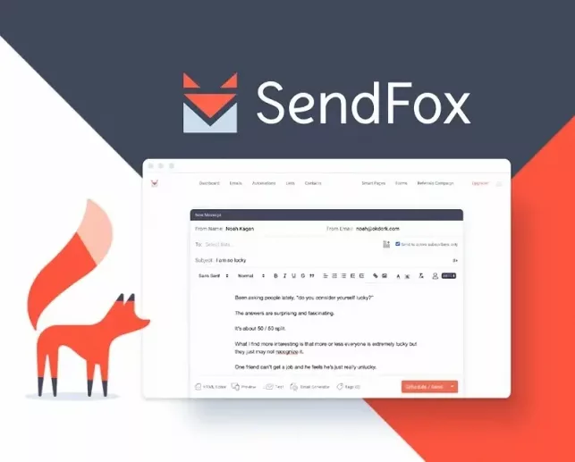 SendFox: Herramienta de Email Marketing. ¡Pago único de por vida!