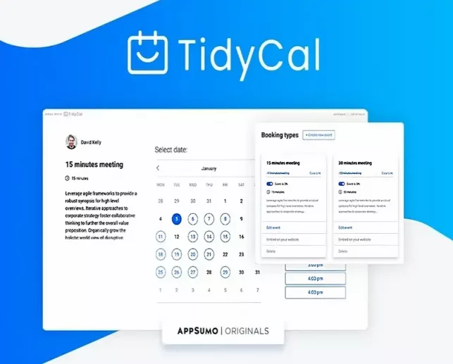 TidyCal: software y agenda para programar reuniones automáticamente