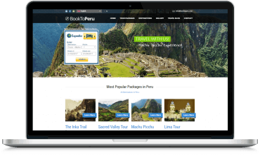 Sitio web multi-lenguaje para agencia de viajes creada con Diseño Web en WordPress